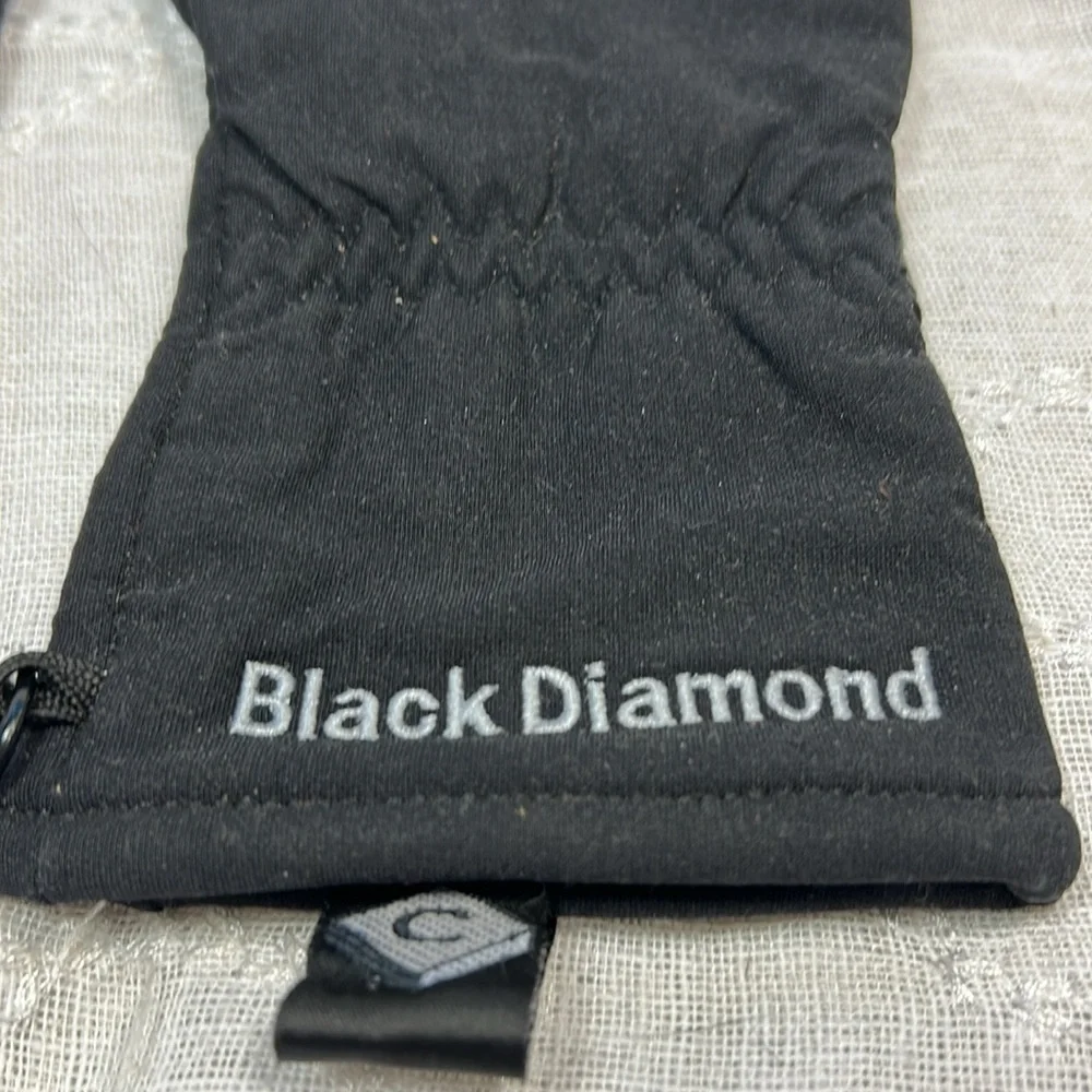 Black diamond leather cowhide ski snowboard winter gloves